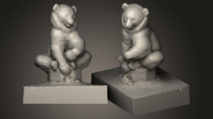 3D model sitting Bear (STL)
